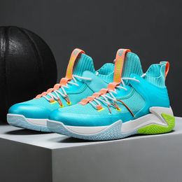 Chaussures de basket-ball unisexes pour hommes, baskets de Sport légères à amorti Anti-Friction, bottes de gymnastique montantes, 240118