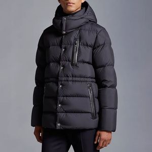 hommes bauges doudoune doudoune veste d'hiver design noir parkas à capuche pour hommes veste zippée manteaux de vêtements d'extérieur