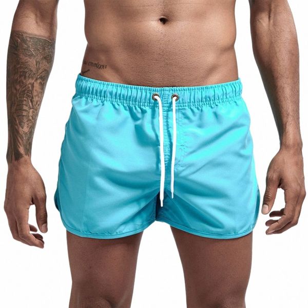 Pantalones cortos de playa para hombre 2024 Venta caliente Hombre Playa Casual Fi Pantalones cortos de surf Pantalones cortos de alta calidad Gimnasio Deportes Color sólido Pantalones cortos 98rW #