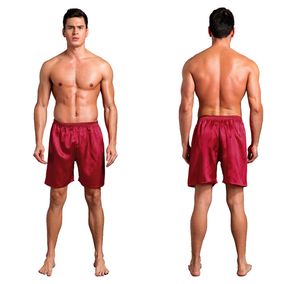 Heren Beach Shorts Solid Silk Boxer Casual zomerstijl ontspannen groot formaat comfortabel om te dragen Giet Hommes