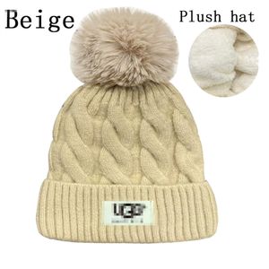 Bonnet d'hiver pour hommes, bonnet tricoté, bonnet de sport, lettre de luxe, casquettes de crâne, mode rue classique, bonnets noirs simples V-9