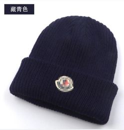 Heren mutsen muts ontwerper gans hoeden muts voor vrouwen cap bonne Skull caps Gebreid gewatteerd warm koud Mode Cappello a9