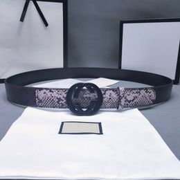 Ceintures pour hommes ceintures pour femmes créatrices Cintura Ceinture Boîte en cuir authentique 3,8 cm boucle de mode 68JP13