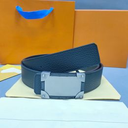 Ceintures pour hommes ceintures pour femmes créatrices Cintura Ceinture véritable boîte en cuir 3,8 cm boucle de mode 68JP10