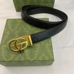 Heren riem ontwerper riem luxe automatische buckle dames zwarte riem goud zilveren zwarte gesp mode dames oude bloemriem