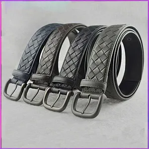 ceinture pour hommes ceinture de créateur femmes marque de luxe ceintures de taille ceinture décorative décontractée mode boucle tissée ceinture 3.5cm 4.0cm largeur en gros