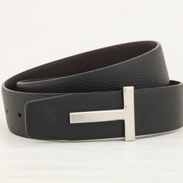 Soporte de cintura para hombres Cinturones TF Diseñador de cuero T Man Cinturón Tom Buckle Fashion de alta calidad