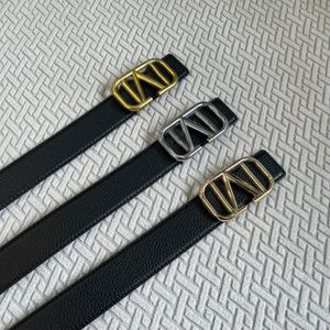 Heren riemen vrouwen ontwerpers luxe riem vintage pin naald v embel belts width 3 8 cm casual cintura mode cinture lichee black 276q