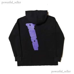 Hommes Big V Sweat à capuche Mode Vlon Sweatshirts Hommes Femmes Sweats à capuche Qualité Indice Orange Violet Rue Asiatique Desinger Hommes Grande Taille Sweats à capuche Automne Hiver 445