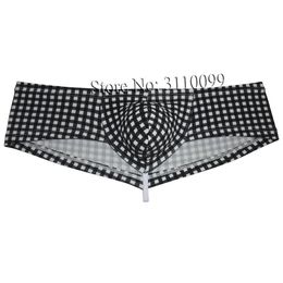 Mens Bikini Soft Bubble Knitted Fabric Thong Boxers Briefs Cheeky Underwear