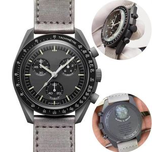 Montres Bioceramic Planet Moon pour hommes Chronographe à fonction complète Mission To Mercury 42mm Couple de luxe nom commun Wristwa288q