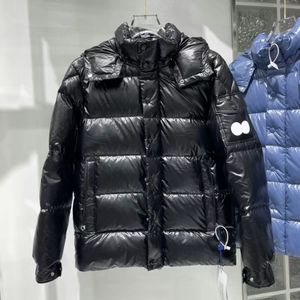 Top Heren zwarte puffer jas donsparka's kleding gewatteerde kwaliteitsjassen warm houden bovenkleding koude bescherming badge plus size witte eend monclear donsjas M877
