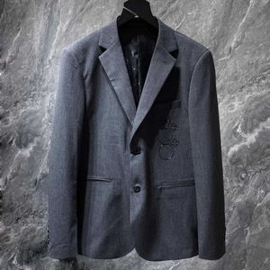 Heren Blazers Autumn Spring Cardigan Slim Fit Fashion Designer Blazer Casual Business Party Office Formele mannen Suit jas