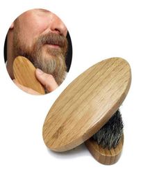 Baborraborador para hombre Cabello cerebro de madera dura Manja de madera de la barba Bisquillo Juego de cepillo 5670366