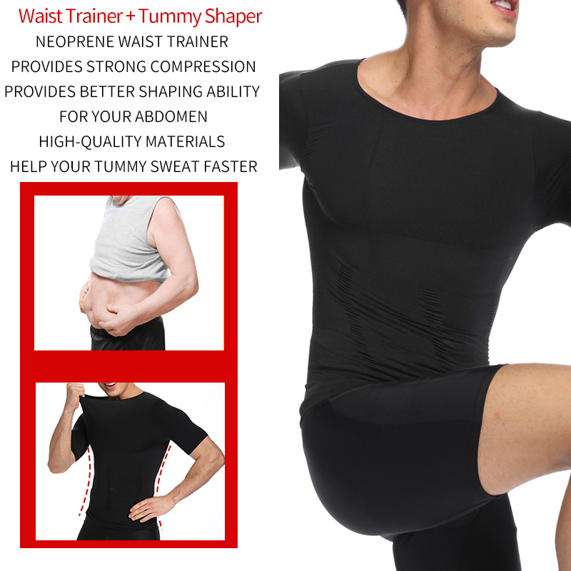 Erkek Vücut Shaper Belly Control Shapewear Man Shapers Modelleme iç çamaşırı bel eğitmeni düzeltici duruş zayıflama yeleği korse