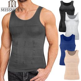 Corps pour hommes Shaper Taist Trainers Compression Gire Abdomen Shapewear Control Contrôle Slimming Sage de gaine Shapers Tob Tops 240326