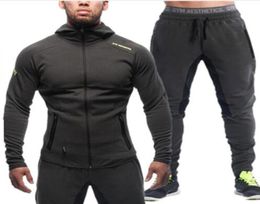 Heren Bodybuilding Hoodies Gym Training Shirts Hooded Sport Suits Tracksuit Men Chandal Hombre Gorilla Wear Animal5266966