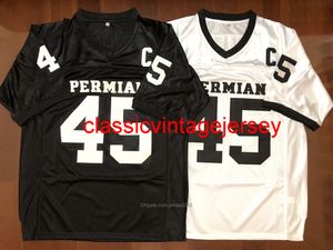 Heren Boobie Miles #45 Permian Movie Friday Night Lights voetbalshirts gestikt wit zwart S-3XL