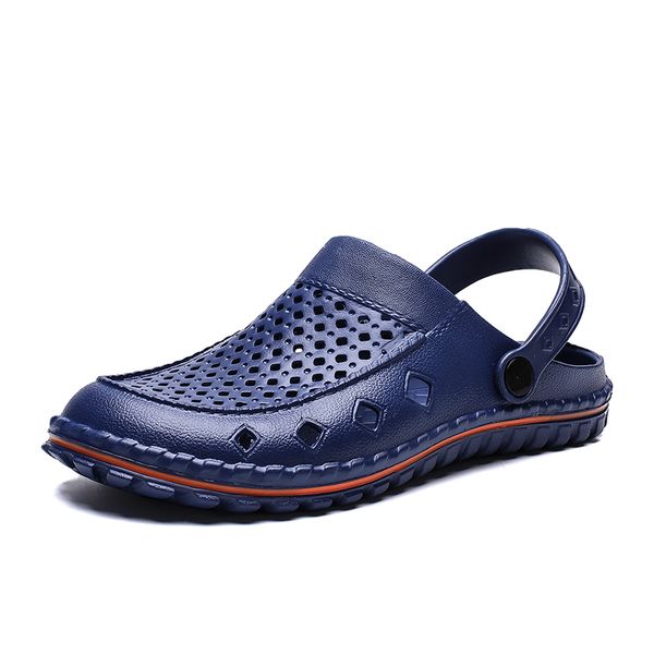 Hommes Bordure Gros Pantoufles Croix Femmes Trou Sandales Chaussures Respirant Léger Sandale et Pantoufle Mode Casual Beach Trainer Code YD