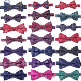 Heren strikjes voor mannen verstelbare man formele bowties vlinders bloemen paisley tuxedo party bruiloft vlinder cadeau accessoire