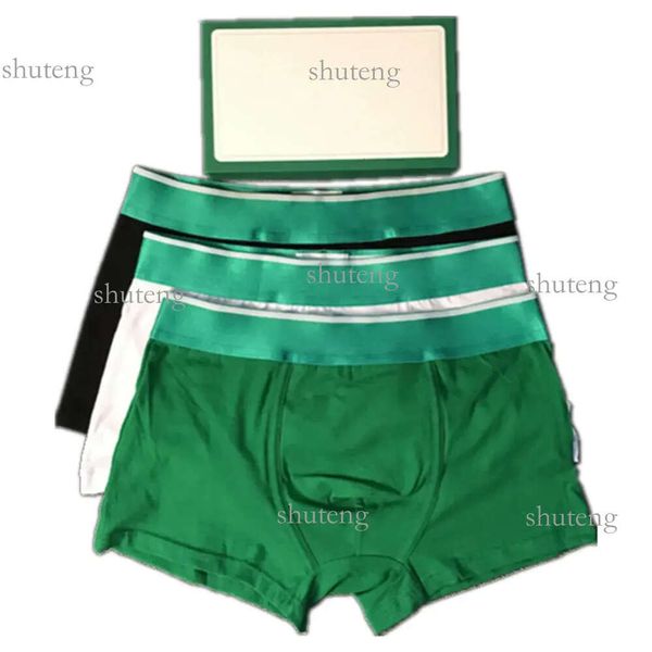 Boxers pour hommes Shorts verts culottes caleçons boxeurs coton mode 7 couleurs sous-vêtements envoyés au hasard choix multiples vente en gros envoyer 297 178 9