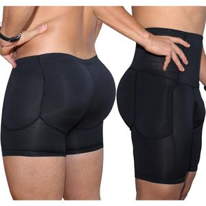 Heren Boxers Ondergoed Zwart Padded Butt Enhancer Booty Booster Gegoten Boyshort Ondergoed Boxer S-3XL 3xl3458