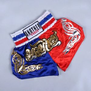 Pantalons de boxe pour hommes Impression des shorts MMA combattre le grappin en polyester kick gel boxing muay thai pantalon thai boxe shorts 240419