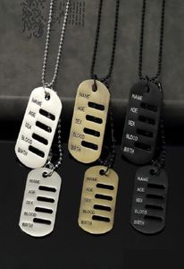 Herenjongens hiphop sieraden mode roestvrijstalen honden ketting 70 cm lange kralen ketting mannen hanger kettingen voor geschenken 2239753