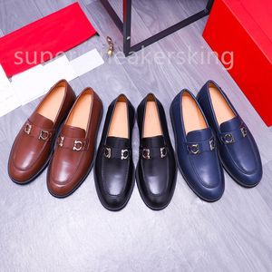 Heren merk mode loafers klassiek echt leer heren zakelijk kantoor werk formele kleding schoenen ontwerper partij bruiloft platte schoenen