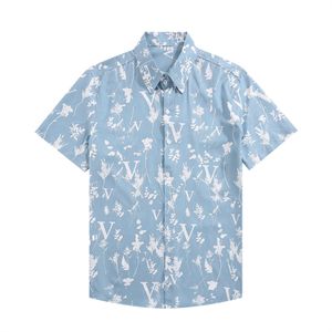 Hommes marque fleur tigre imprimé chemises décontracté boutonné à manches courtes chemise hawaïenne costumes été plage concepteur chemises habillées