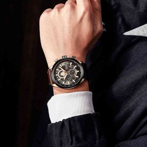 Mens Brand Watch Fashion Agenda Waterd Waterd Watch Multifunctionele sportkwarts Watch Mens WatchJ34G