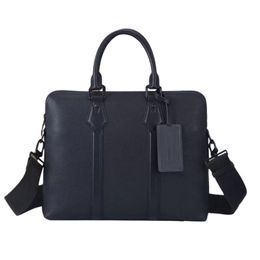 Heren aktetas handtassen lederen laptop tas sacoche homme mode ontwerper handtas klassieke computerzakken hoge capaciteit crossbody schoudertas reis zacht mm