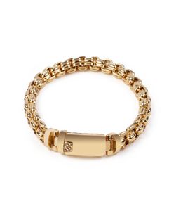 Heren Bedrijfsgeschenken 40 g gewicht 8mm 866039039 Goldend roestvrij staal enorme cool squauure rolo ketting armband bangle heren wome 7306751