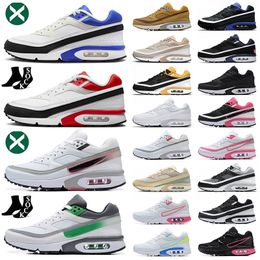 Heren BW Sportschoenen Big Size 12 Reverse Wit Pink Perzische Violet Sport Red Trainers Women Red Neutral Gray Black Beijing 91 OG Trainers Designer Sneakers