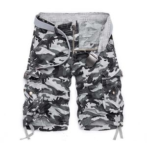 Camouflage de camouflage shorts de cargaison pour hommes pantalons courts