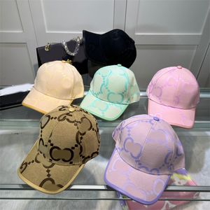 Gorras de béisbol de lona para hombre Sombreros de diseñador de verano de playa Gorras ajustadas para mujer Casquette Moda Fedora Letras Rayas Casquette para hombre Sombreros de gorrita tejida