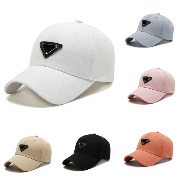 Casquettes de baseball en toile pour hommes chapeaux de créateurs femmes casquettes ajustées mode snapback rose blanc noir gorras sport causal hommes chapeau mode populaire hj054