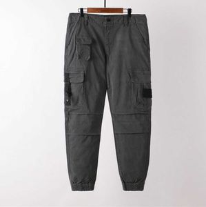 Mens Cargo Pants merkontwerper Stone high-end grijs bruin is land essentials streetwear overalls rechte broek Men Spring Sports Running 658es