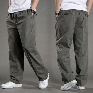 Pantalones cargo para hombre Verano Primavera Ropa de trabajo de algodón en talla grande 6XL Joggers de escalada casuales Pantalones de chándal Hombre Pantalones de otoño 240219