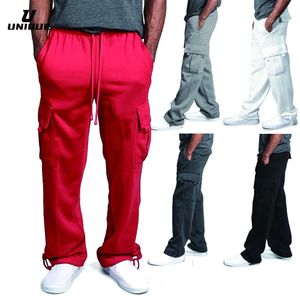 Pantalon de cargaison pour hommes Pantalons de piste de rue Street Bottoms Winter Fitness Gym Workout Running Training Exercice Sweetable Soft Male Sweatpant 240420