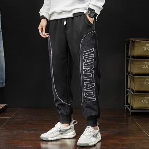 Mens Laadbroek Vantadi Fashion Casual Cargo Pants Men Corduroy Splited Designer Loose Fit Joggers Harem broek Streetwear Hip Hop Heatpants 837