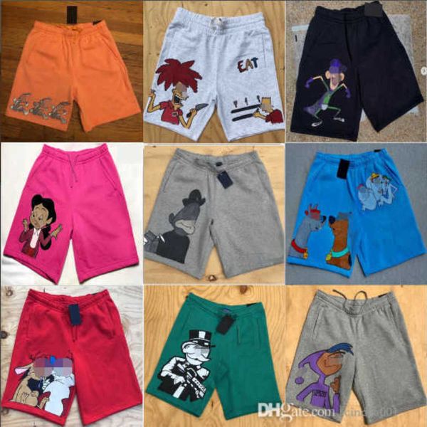 Shorts de dessin animé pour hommes et femmes à la mode pantalons de plage d'été Capris Shorts de sport en coton confortable grande taille S-3XL