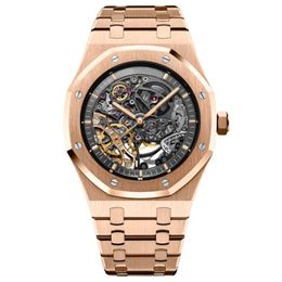 Reloj mecánico automático tallado para hombre, correa de acero deportiva para buzo de 42mm, reloj de tallado hueco para hombre, reloj de buceo de cuarzo resistente al agua hasta 30m, 285Q