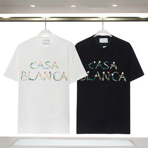 Mens Casablanc Shirt Designer T-shirt For Man Femmes T-shirt Oversize T-shirt Casablancas Shirt avec lettres Imprimer des manches courtes Summer Casablanc T-shirts Hommes