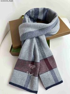 Écharpe en cachemire pour hommes Designer à carreaux classique Doux au toucher Étiquette enveloppante chaude Automne hiver long châle