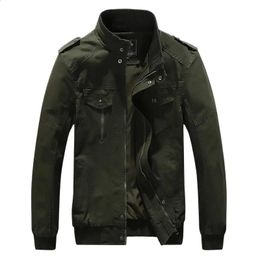 Chaqueta militar informal para hombre, chaqueta militar de manga larga, yardas grandes, abrigo de solapa de Color sólido, ropa cálida y fría para exteriores delgada 240201