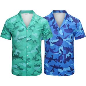 Heren Casual Drail Shirts Business Fashion Korte mouwen KLEME MOEVEN Klassieke ontwerper Shirts Branded Heren Summer Geometric Print Hawaiian Floral Formal Luxury Rapel Clothing