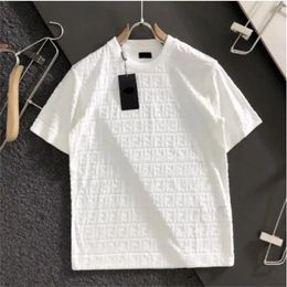 Hommes Casual Polo Designer Chemise 3D Lettre Jacquard Bouton T-shirts Hommes Femmes T-shirt D'affaires À Manches Courtes Sweat-Shirt En Coton Pull