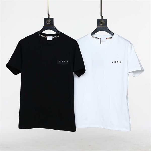 Mens Casual Print Creative t-shirt Solid Breathable TShirt Slim fit Crew Neck Short Sleeve Male Tee noir blanc T-shirts pour hommes Taille européenne S-XL # 888