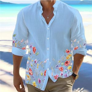 Heren Casual Shirt 2024 Hawaiian Mens Street Top Outdoor Soft lichtgewicht en comfortabel oversized maat 240428